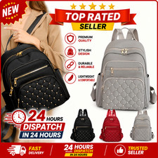 Womens Ladies Waterproof Anti-Theft Rucksack School Travel Shoulder Bag Backpack
