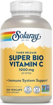 SOLARAY Super Bio Buffered Vitamin C 1000mg, Two-Stage, 360 Count (Pack of 1) 