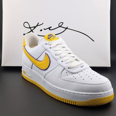 Nike Men's Size 11.5  Air Force 1 Low Kobe Bryant Lakers FZ1151-100 AF1  MNT