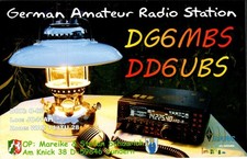 Amateur Ham Radio QSL QSO Postcard DG6MBS DD6UBS Germany 2015 14:40 40M 58 2xUSB