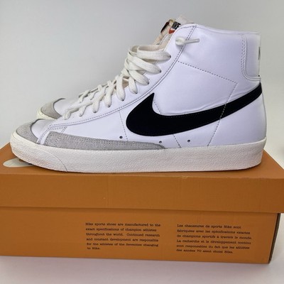 Nike Blazer Mid '77 Sneakers White Black Mens Sz 13