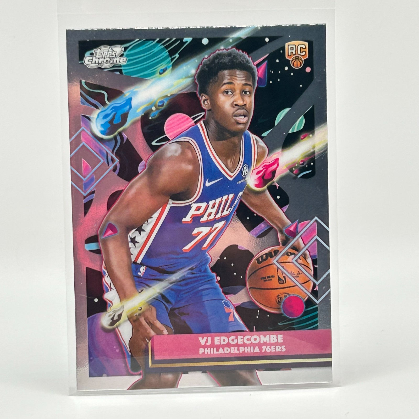 2025-26 Topps Chrome Cosmic VJ Edgecombe (RC) #35 76ers Rookie