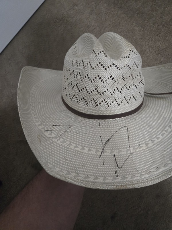 Cowboy Hat Autographed By Thomas Rhett, Laine Hardy, Kip Moore