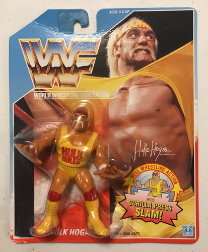 WWF Hasbro HULK HOGAN Series 1 First Edition MOC -...