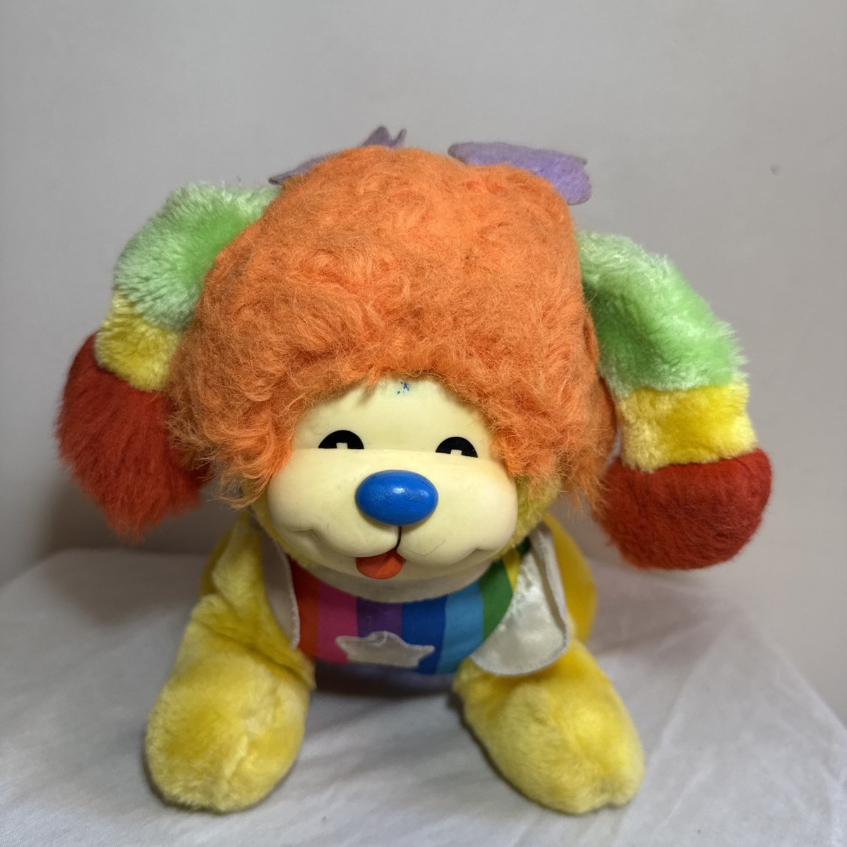 1983 Vintage Hallmark Rainbow Brite Puppy Bright Plush Dog 12