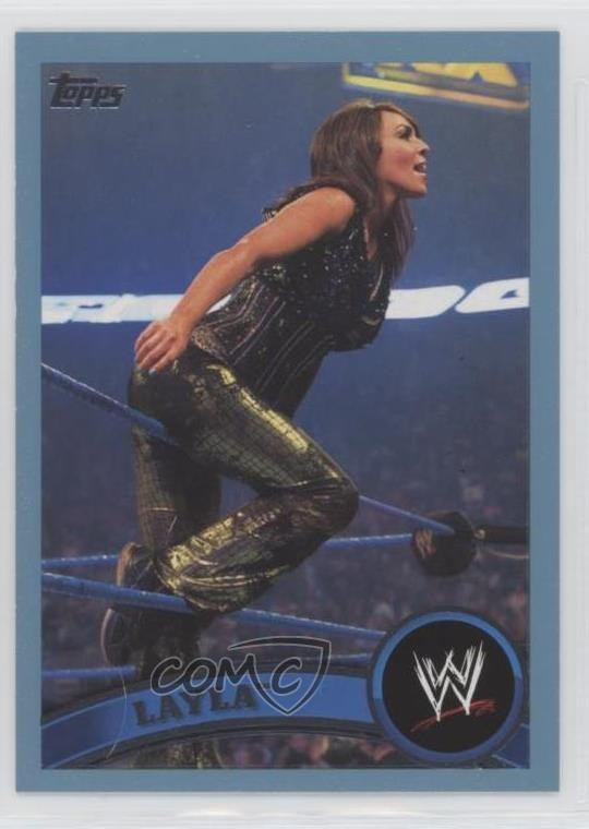 2011 Topps WWE Blue 1290/2011 Layla #58 d9r