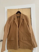FILSON Antique Tin Cloth Blazer sport coat XLXL dark tan jacket canvas