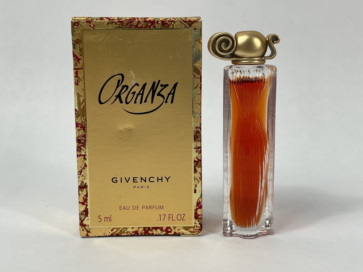 Rare Vintage Givenchy Organza .17 oz Eau De Parfum Mini Perfume