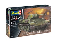 T-34/76 Modell 1940 Tank 1:76 Kunststoff Modell Kit Revell