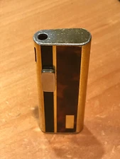 VINTAGE GOLD TONE MULTI COLOR COLIBRI SLIM LIGHTER MADE IN JAPAN