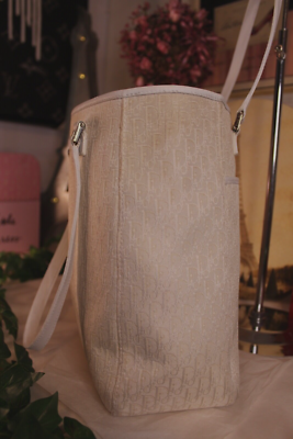 バッグ Christian Dior trotter tote bag white FASCINATING CHRISTIAN DIOR TROTTER WHITE MONOGRAM TOTE! | eBay