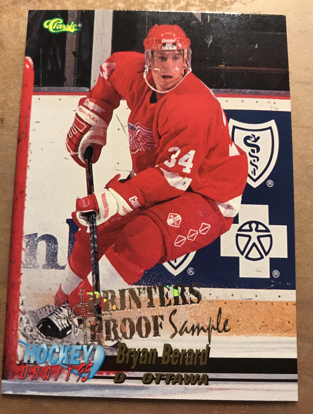 '95 Classic Draft Promos Printers Proof Bryan Berard #PR1