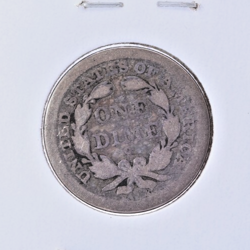 1841 Seated Liberty Dime - Raw and ungraded - Picture 2 of 2