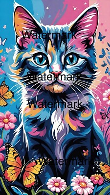 Digital Image: AI-Generated Art Wallpaper for Phone   Sample Product