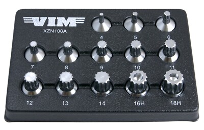 VIM XZN100A - 13 PC. XZN Triple Square Drivers - 3/8''SQ. DR. XZN4 through XZN18H