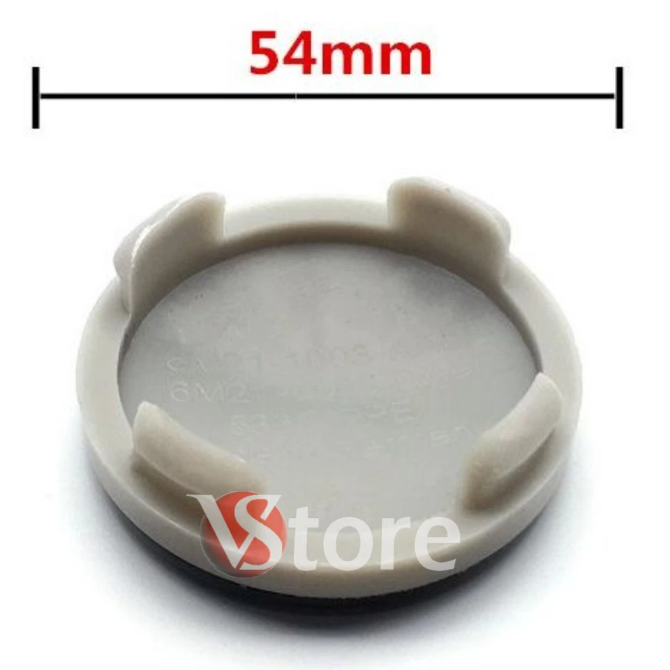 4 Tappi Coprimozzo per Cerchi in Lega Compatibili per Ford 54 mm Blu - Imagen 4 de 4