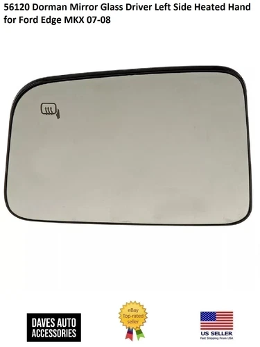 Side View Door Mirror Glass Heated LH Side For 07-08 Ford Edge MKX -High Quality