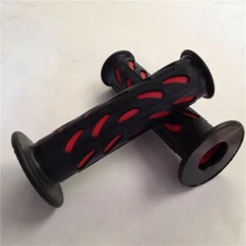 Black Rubber Hand Grips Handlebar For ATV Polaris Arctic Cat Suzuki 22mm 7/8"