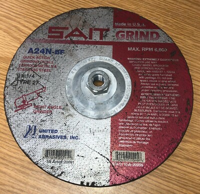 SAIT GRIND A24N-BF 9'' X 1/4'' X 5/8'' - 11 TYPE 27