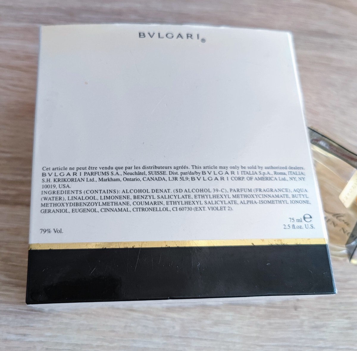 Bvlgari Mon Jasmin Noir Eau de Parfum For Women 75ml 2.5 fl oz NIB