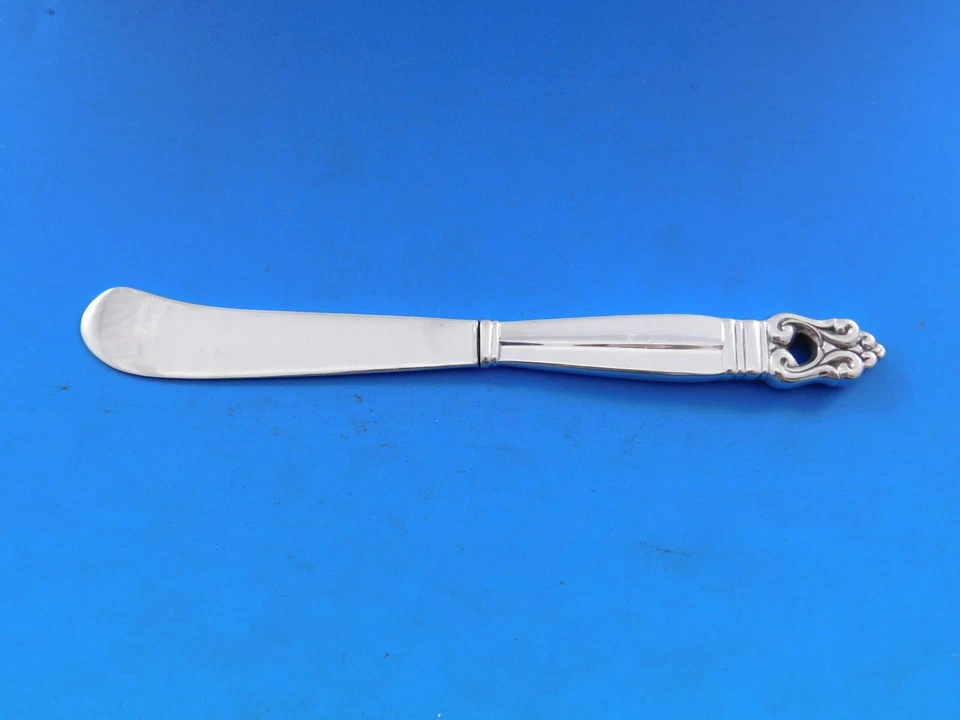 Juego de 12 esparcidores de mantequilla de plata esterlina Royal Danish by International HH AS Foto 4 de 4