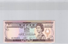 Fidji 1 Dollar (1980) Nr. C1992524 Pick 76a