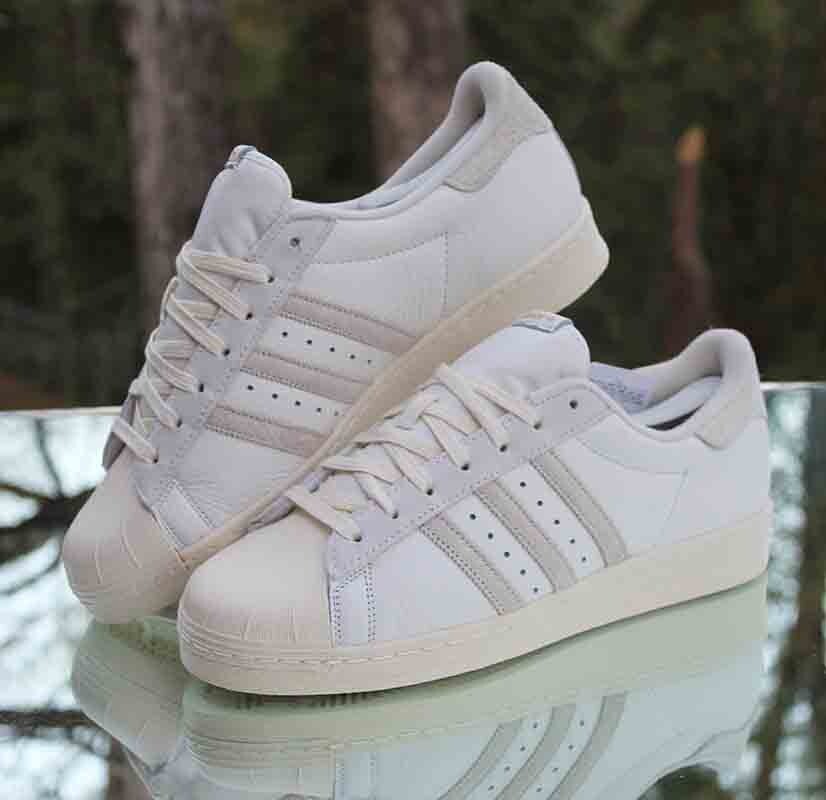 ヤード Adidas Superstar 82 Men's Size 11.5 Cloud White Aluminum