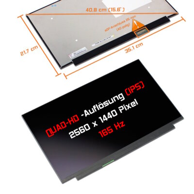 15,6'' LED Display matt passend für NE156QHM-NY1 BOE0973 165Hz 100%sRGB WSUXGA