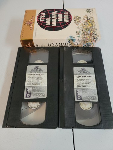 “It’s A Mad, Mad, Mad, Mad World” VHS Widescreen Format Rare Two Tape Boxset - Bild 4 von 4