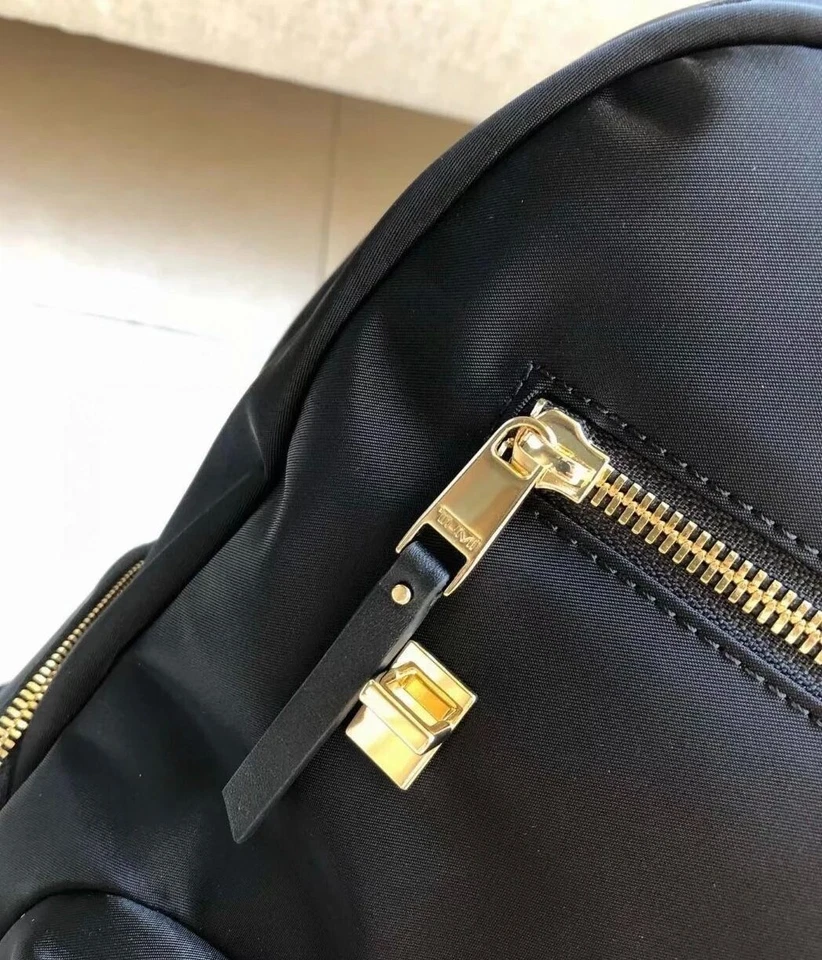 TUMI Voyageur Backpack Carson Black Nylon & Leather Ladies' Bag New outlet - Image 4 of 4