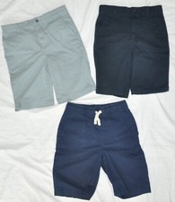 The Children's Place Boys Lot of 3 Uniform Chino Jogger Shorts 10 Navy Blue Gray