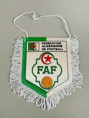 FANION FAF FÉDÉRATION Algérienne Algérie Foot Football Pennant Wimpel Vintage EUR 3,99 - FR