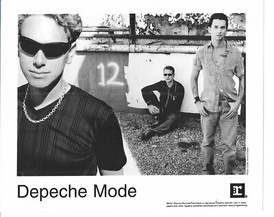 Depeche Mode - Exciter - Rare 2001 official 2001 Reprise B&W press shot photo 2