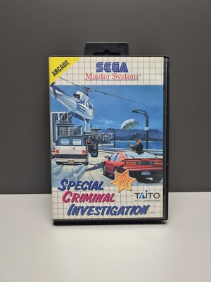 SPECIAL CRIMINAL INVESTIGATION - SEGA MASTER SYSTEM - PAL - OVP - CIB - RAR TOP