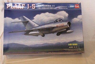1/48 Scale Hobby Boss, Plaaf J-5 Jet Model Kit, #80335 BN Open Box