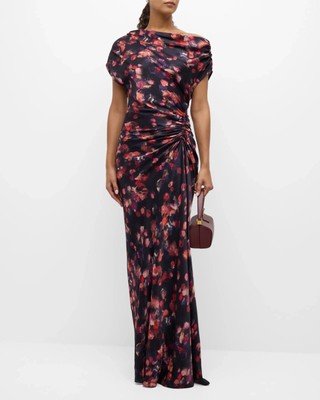 A.L.C. Draped Satin Poppy Gown Size:2  $795 NWT