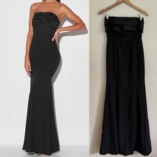 NWOT Brilliantly Bold Black Strapless Mermaid Maxi Dress