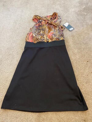 Macys Grass Collection Womens Black Sleeveless Bodycon Dress Size Medium  NWT | eBay