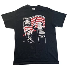 Rare Anarchy Cops The Police Shirt Welcome To America RMO Beating Tee Sz Medium
