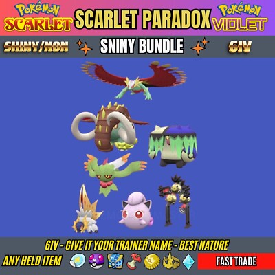 PARADOX SHINY POKEMON   ALL SCARLET EXCLUSIVES   Pokemon Scarlet And Violet  