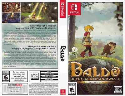 Nintendo Switch BALDO THE GUARDIAN OWLS store display box art | eBay