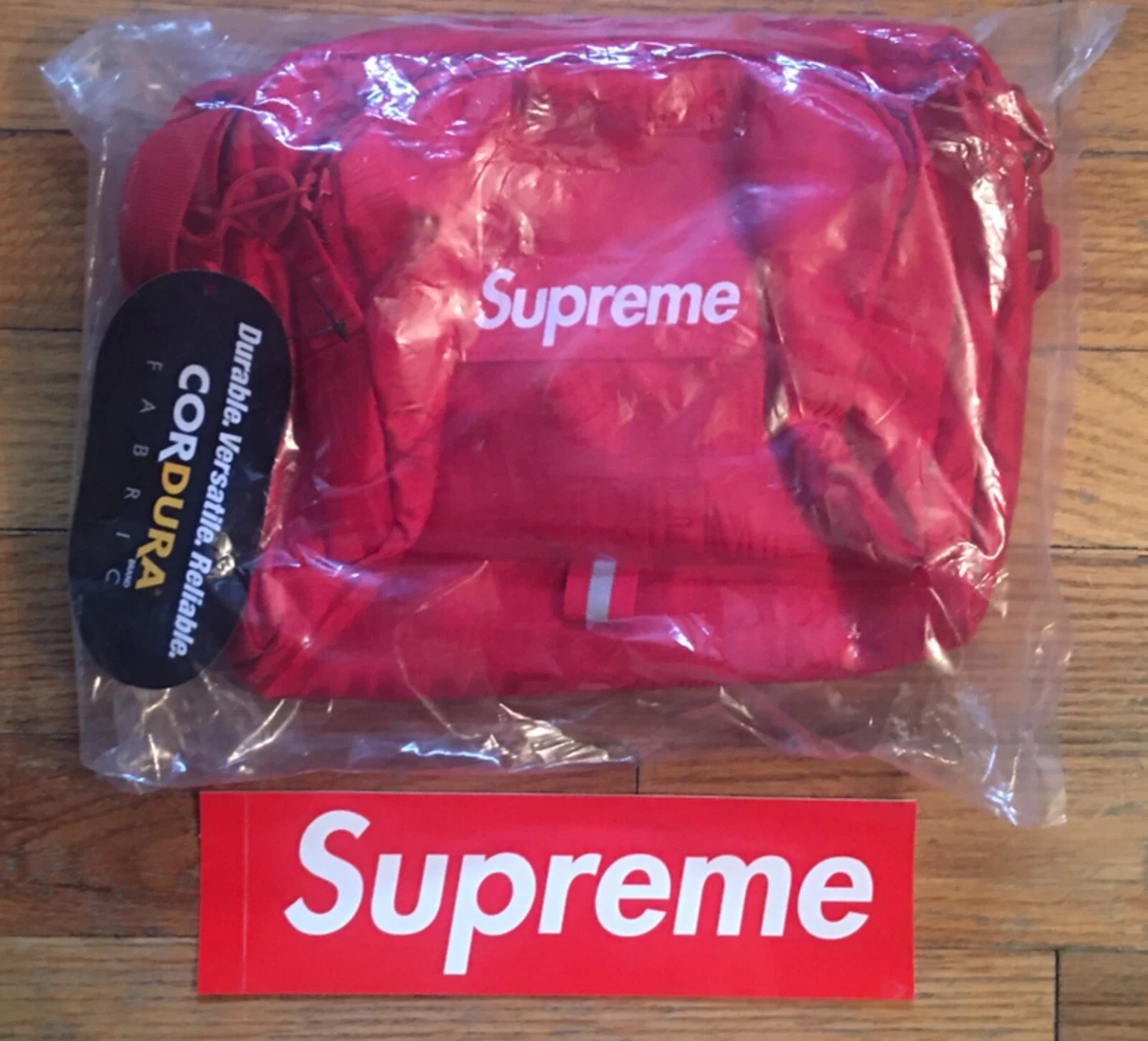 🔥BRAND NEW Supreme Shoulder Bag Red SS19 Cordura Fabric 100