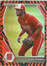 2021 Panini Prizm Jose Torres Tiger Stripe Prizm RC 86/99
