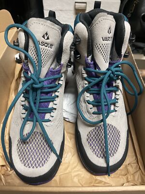 Sz 7.5 M Vasque 7415 Breeze LT NTX Drizzle Women s Hiking Boots Grey Black NEW