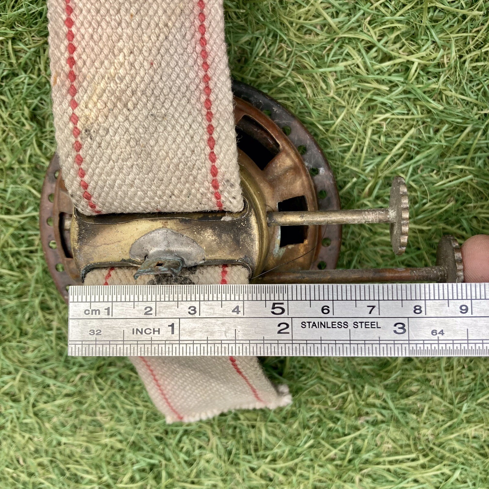 Vintage Brass Oil Lamp Burner Double Wick Turner Paraffin Lantern