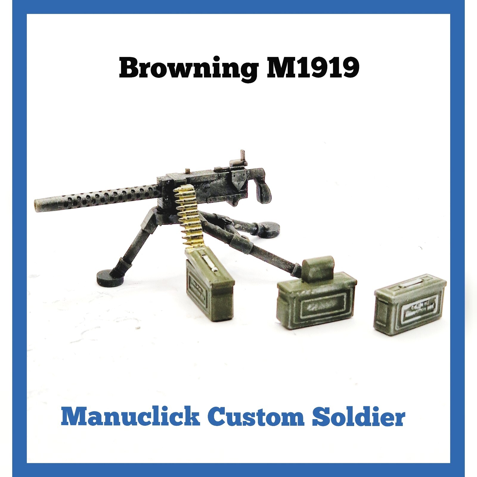 Fusil Automatique BAR US WWII Personnalisé Pour Playmobil - Pièce Imprimée 3D En Résine