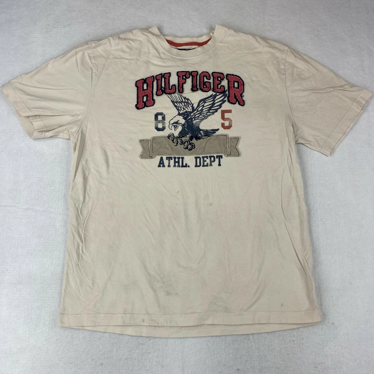 tommy hilfiger cream t shirt
