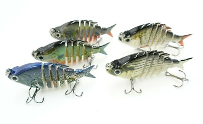 Jointed Fishing Lure Set Swim bait Multi Jointed Slow Crank 5PACK | eBay Jointed Fishing Lure Set Swim bait Multi Jointed Slow Crank 5PACK | eBay