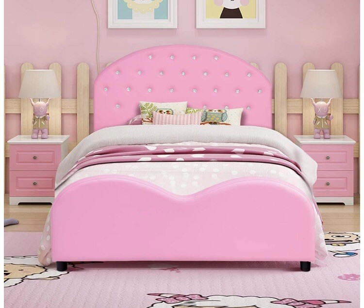 girls twin platform bed