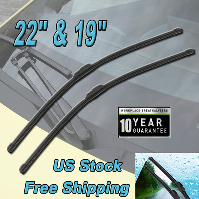 Front Windshield Wiper Blades Pair 22''+19'' All Season For Toyota Corolla 09-18